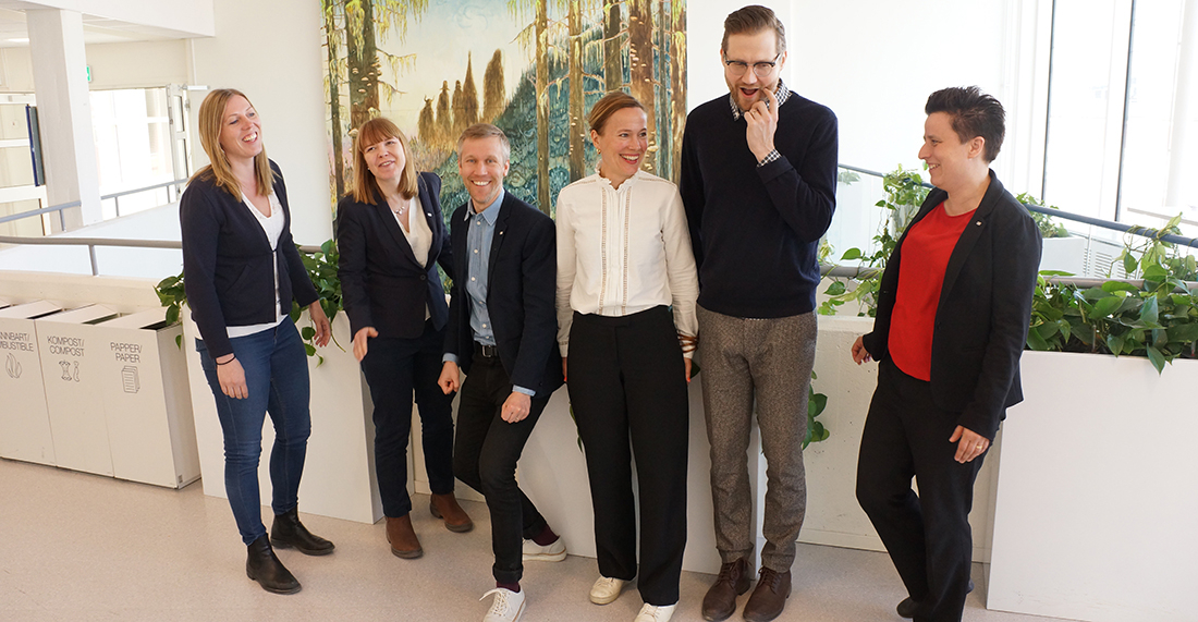 Akademiledningen 2019–2020 Foto: Sveriges unga akademi