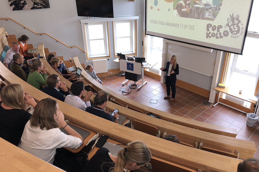 Maria Tenje (ordf). Foto: Sveriges unga akademi