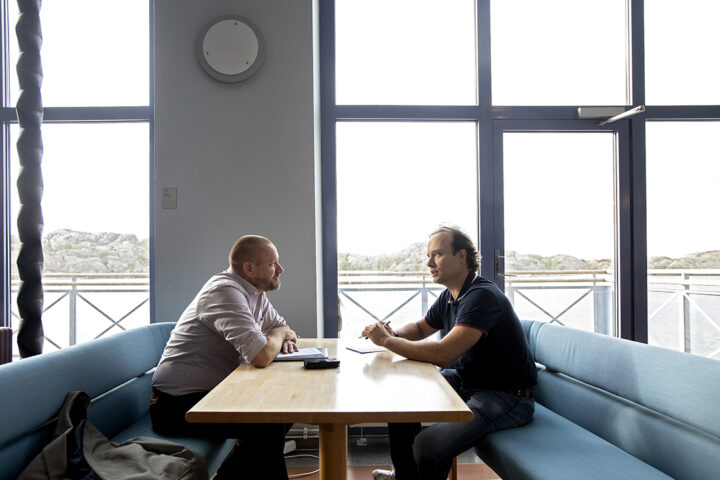Staffan I. Lindberg och Stefan Engblom. Foto: Johan Wingborg/Sveriges unga akademi
