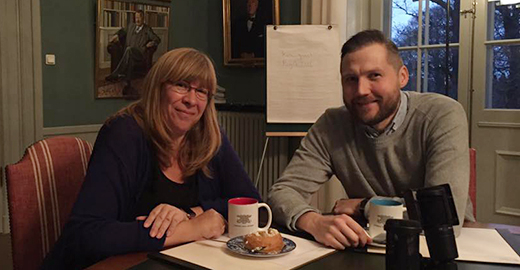 Jenny Larsson och Jonas Olofsson Foto: Annika Moberg/Sveriges unga akademi