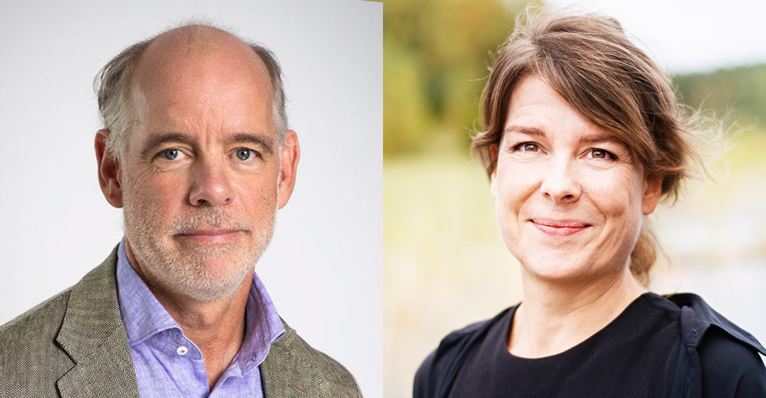 Per Almgren och Mia Liinason. Foto: Natur&Kultur, Erik Thor/SUA