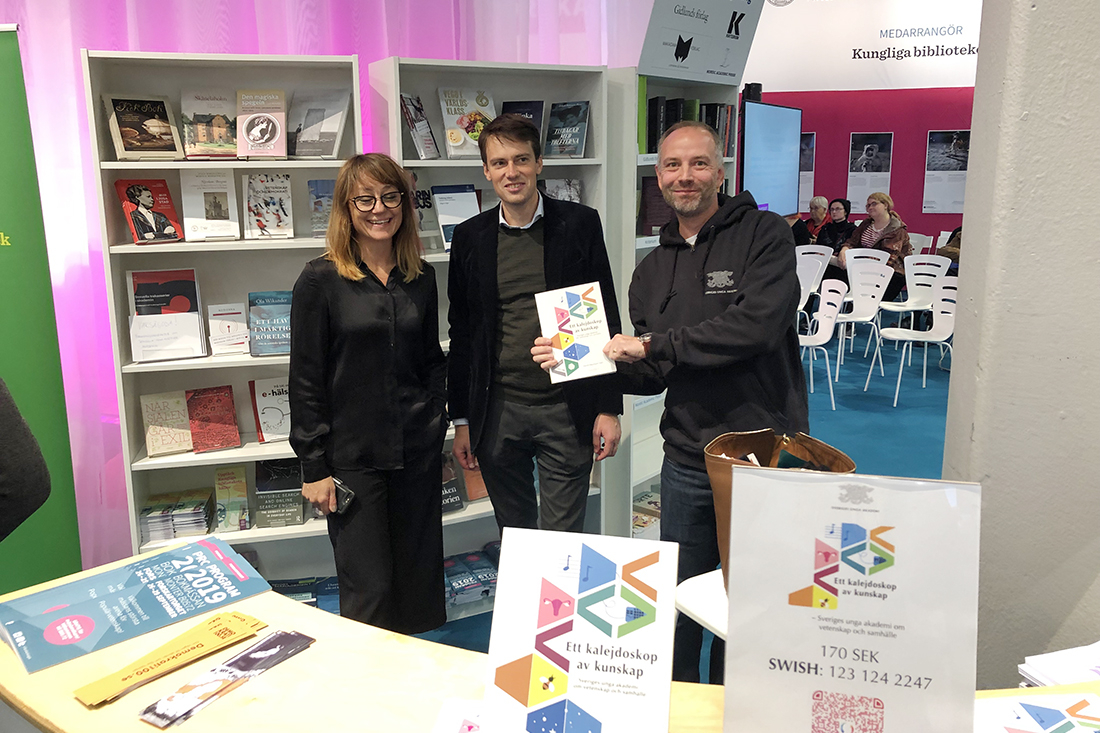 Forskarkiosken Bokmässan 2019 Foto: Sveriges unga akademi