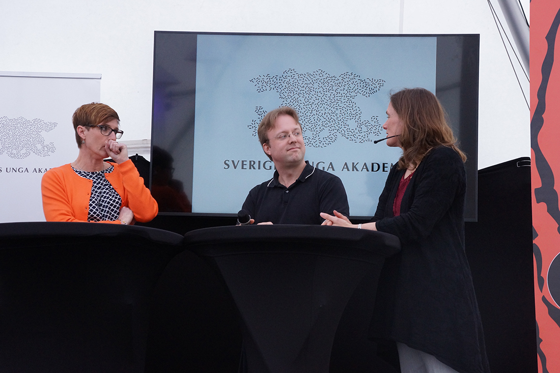 Helena Sandberg, Klas Markström och Mia Lindskog Foto: Annika Moberg