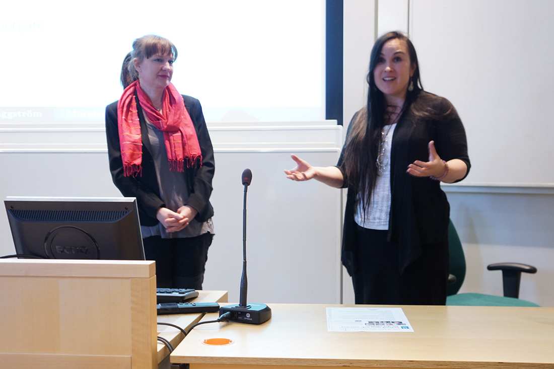 Madeleine Hayenhjelm och Virginia Langum