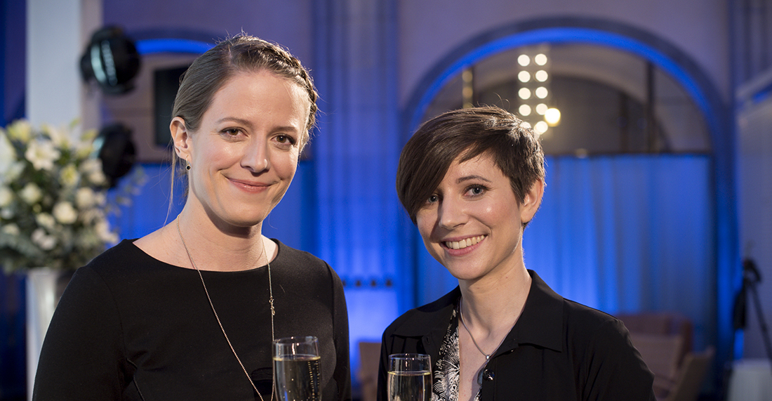 Pristagare Marianne Liebi och Ruth Pöttgen. Foto: Emma Burendahl