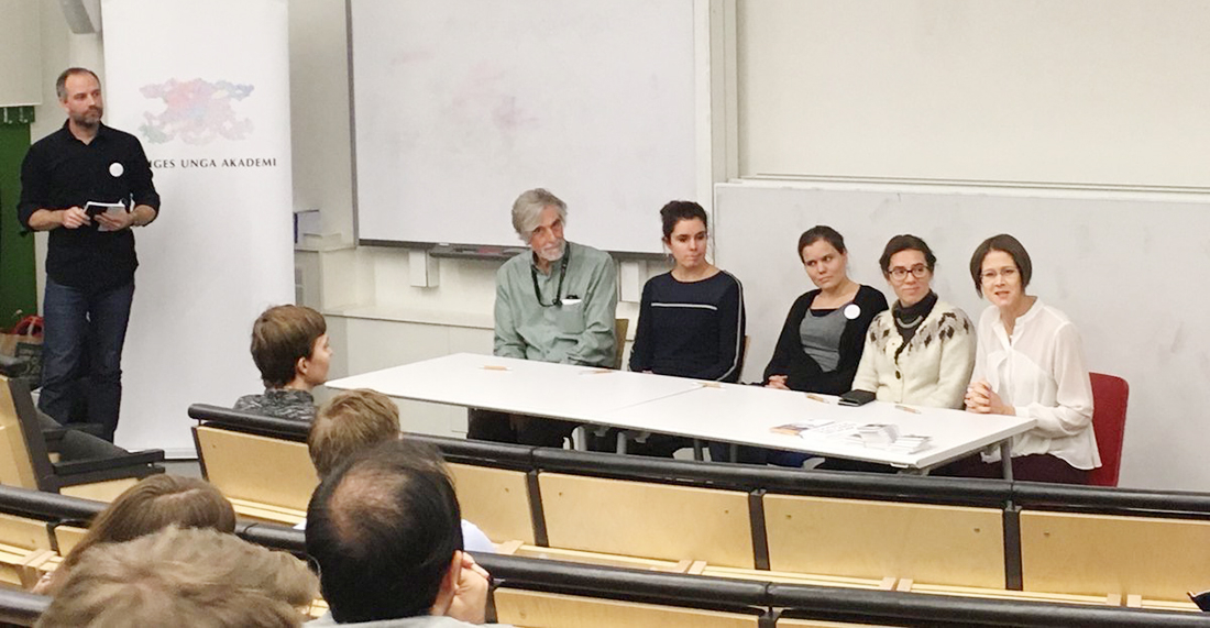Panel at career seminar KTH Photo: Young Academy of Sweden