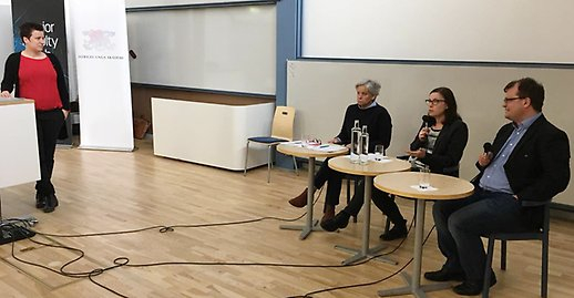 Career seminar panel at LiU Photo: Young Academy of Sweden