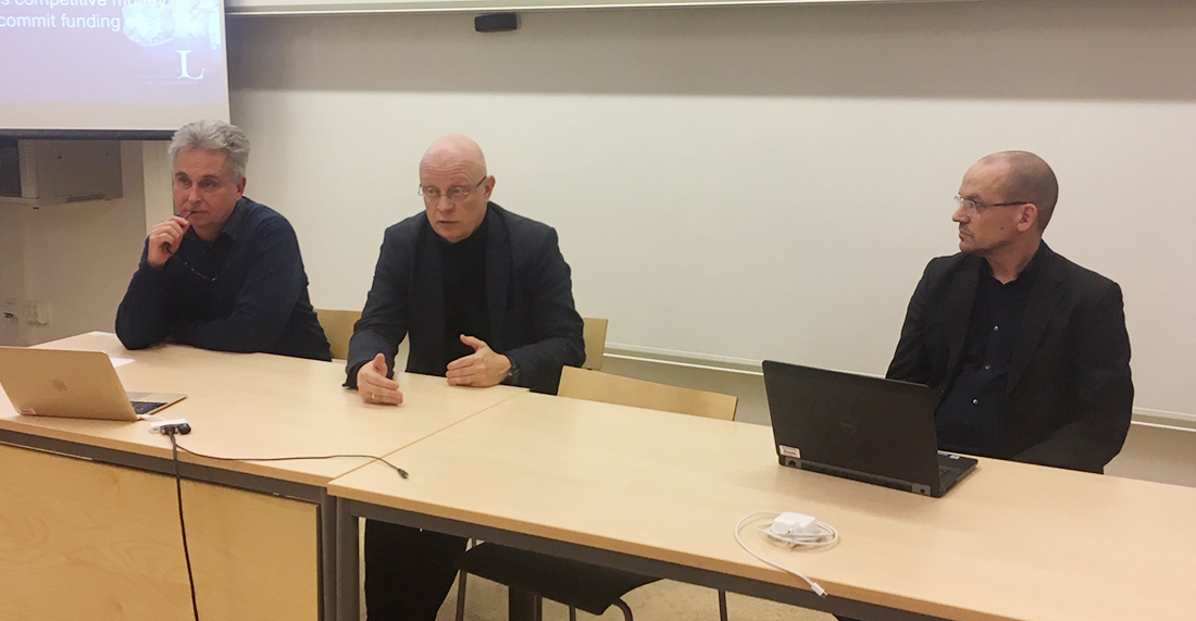 Career seminar, panel. Photo: Young Academy of Sweden