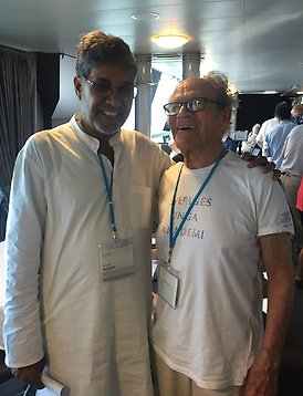 Torsten Wiesel and Kailash Satyarthi