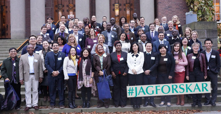 Gruppbild från World Wide Meeting of Young Academies 2015 Foto: Anna Kjellström/Sveriges unga akademi