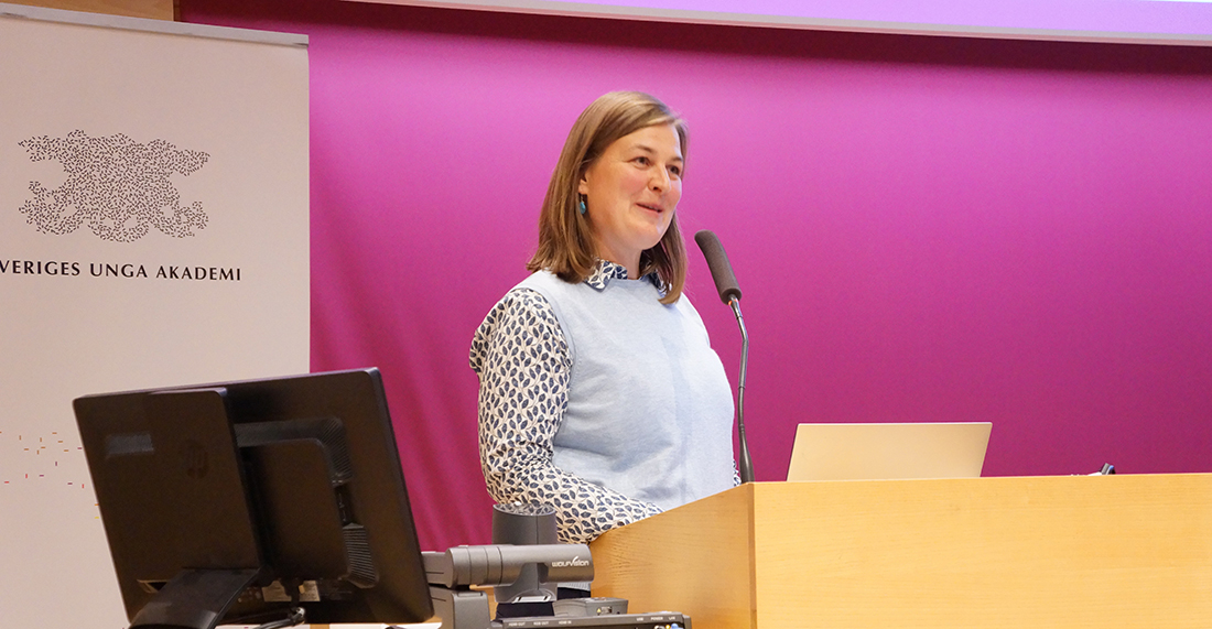 Janina Seubert at the career seminar. Photo: YAS