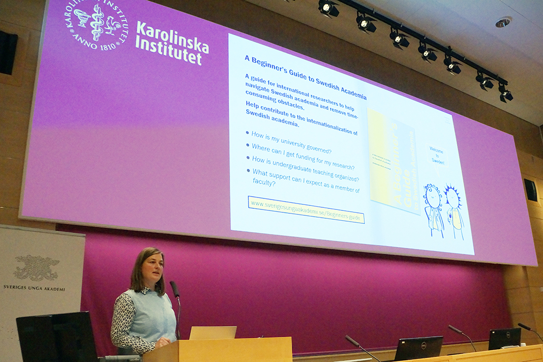 Janina Seubert at the career seminar. Photo: YAS