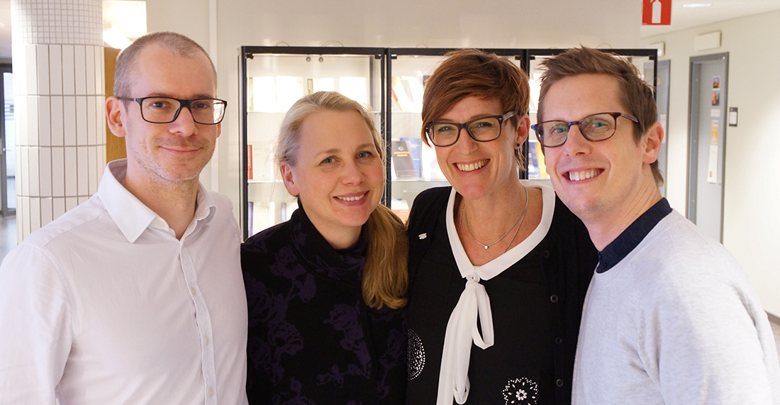 Martin Leijnse, Helena Filipsson, Helena Sandberg och Kristian Pietras 