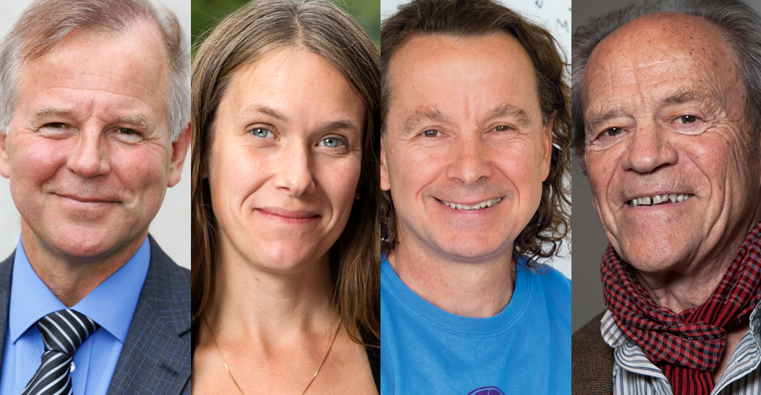 Ole Petter Ottersen, Sara Strandberg, Rod MacKinnon and Torsten Wiesel
