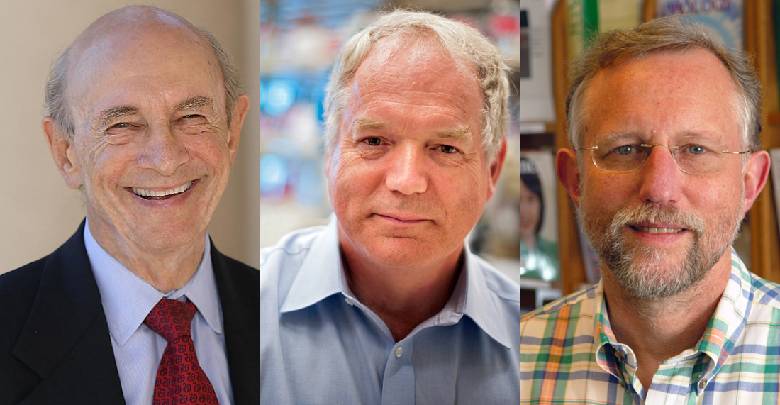 Harvey J Alter Foto: NIH/Chiachi Chang, Michael Houghton Foto: Richard Siemens/University of Alberta, Charles M. Rice, Photo: Rockefeller University