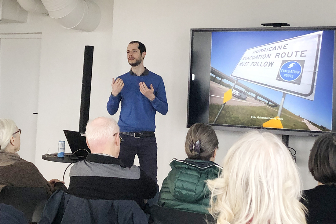 Klimatföreläsning på Norrtälje konsthall Foto: SUA