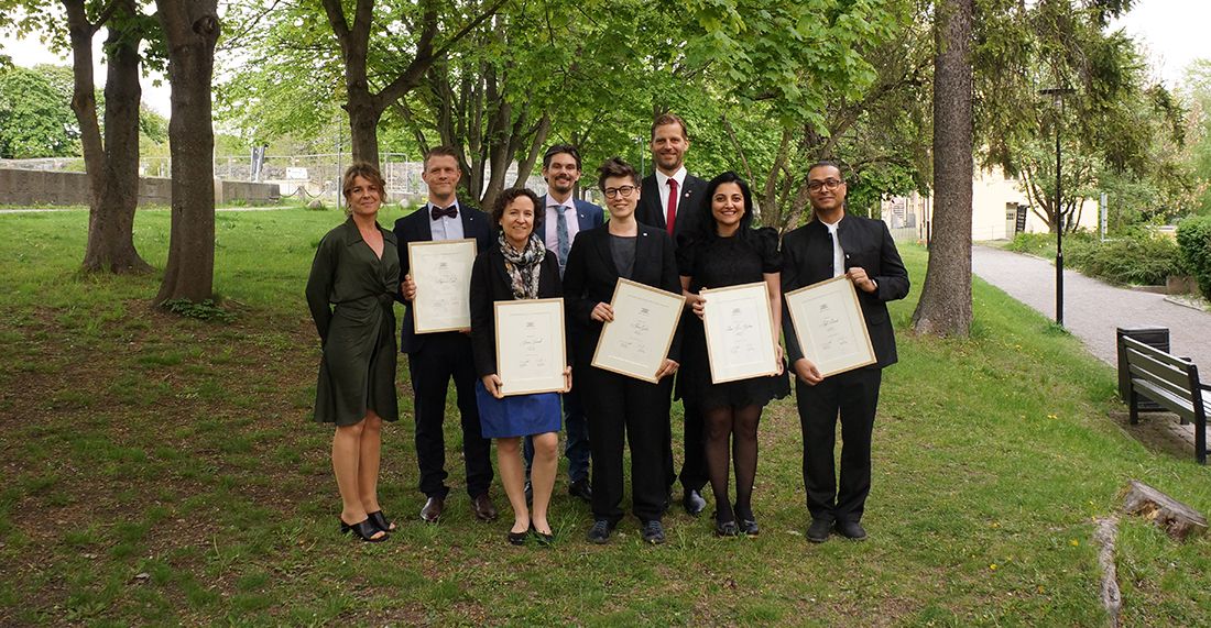 Nya ledamöter på årsdagen. Foto: SUA