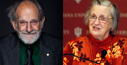 Lloyd Shapley och Elinor Ostrom Foto: Markus Marcetic, John Sommers II