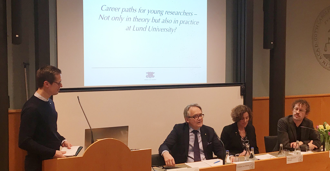 Panel career seminar Photo: Young Academy of Sweden