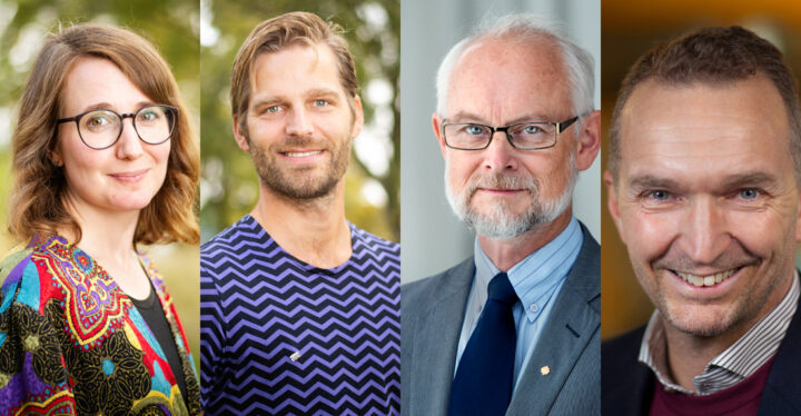 Ylva Söderfeldt, Sebastian Westenhoff, Dan Larhammar och Magnus Berggren Foto: Erik Thor/SUA, Markus Marcetic, Magnus Berggren/KAW
