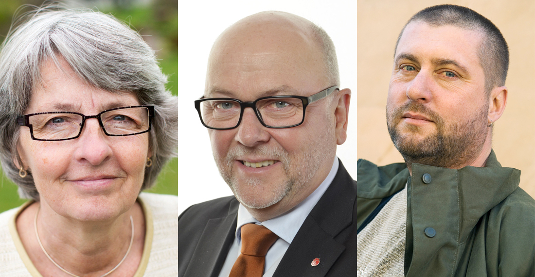 Elisabet Nihlfors, Thomas Strand och Per Kornhall
