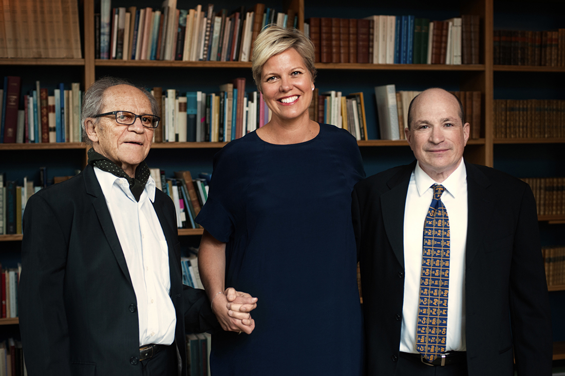 Torsten Wiesel, Anna Sjöström Douagi och David Saltzberg Foto: Erik Thor