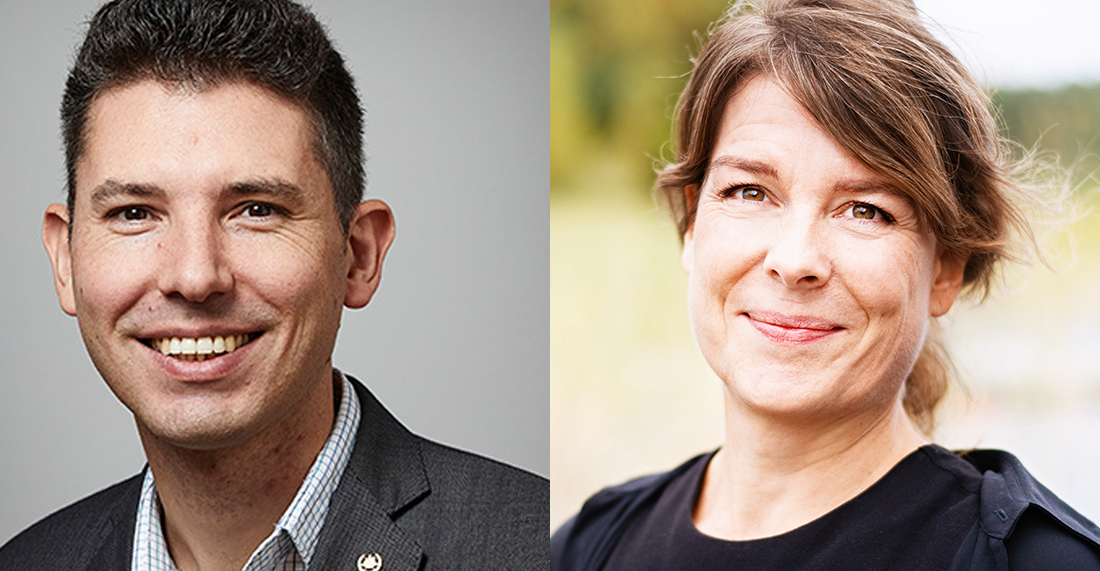 Philippe Tassin and Mia Liinason. Foto: Chalmers, Erik Thor/YAS